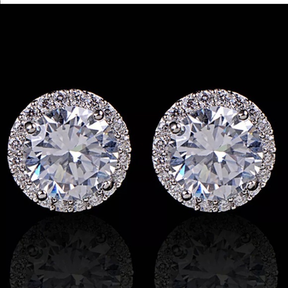 Jewelry - Women’s 18K White Gold Plated Crystal Zircon